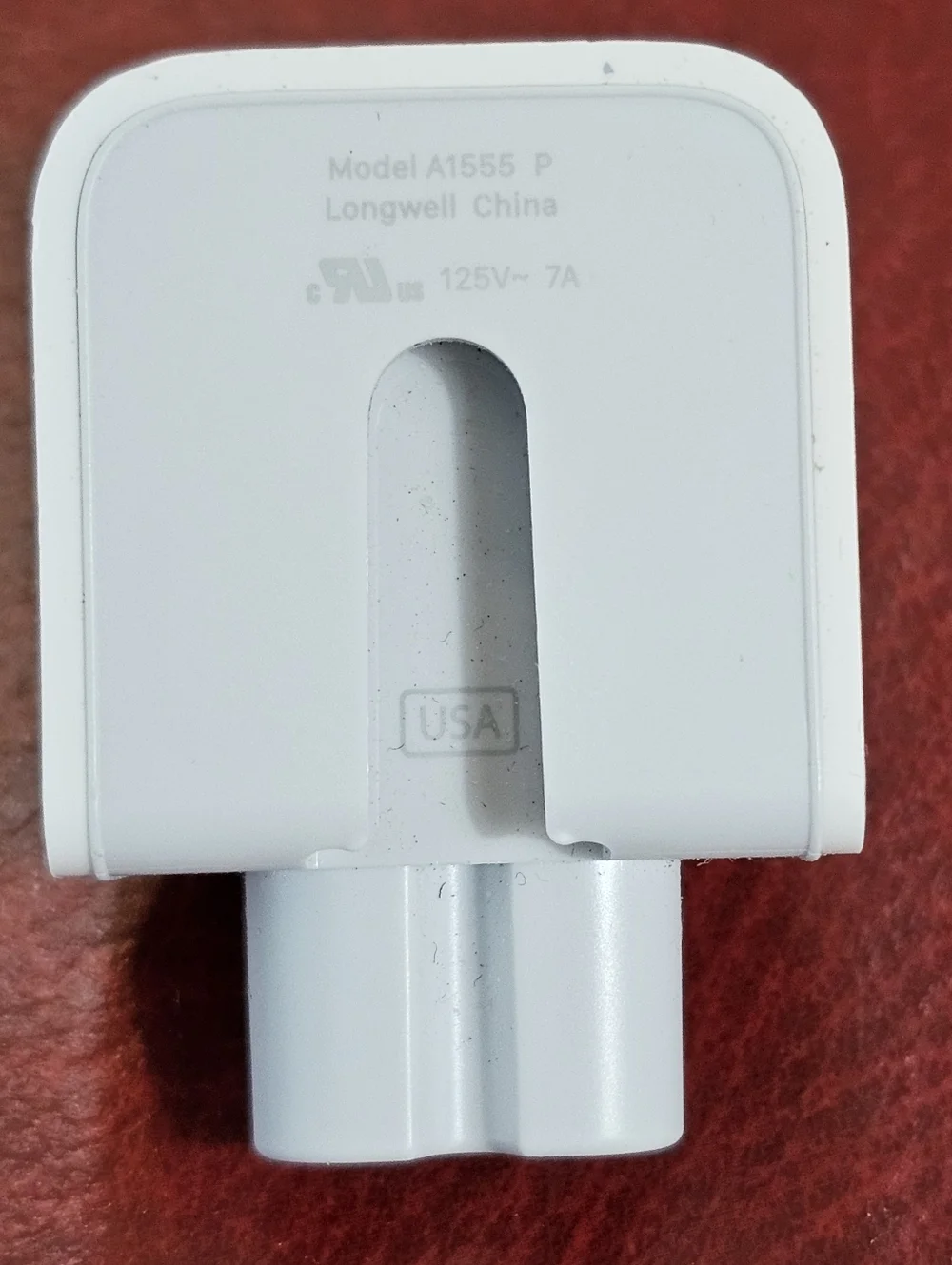Genuine Apple AC Wall Adapter Duckhead 2-Prong Plug for MacBook & iPad Chargers